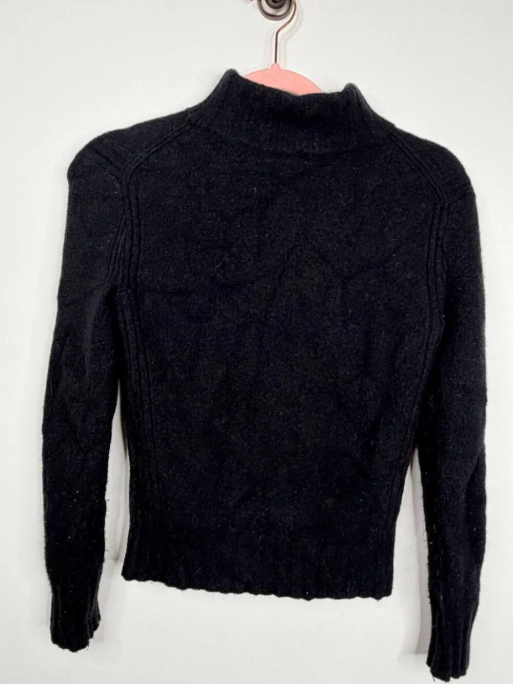 J. Crew Mockneck Sweater in Supersoft Yarn Black XXS #A2863